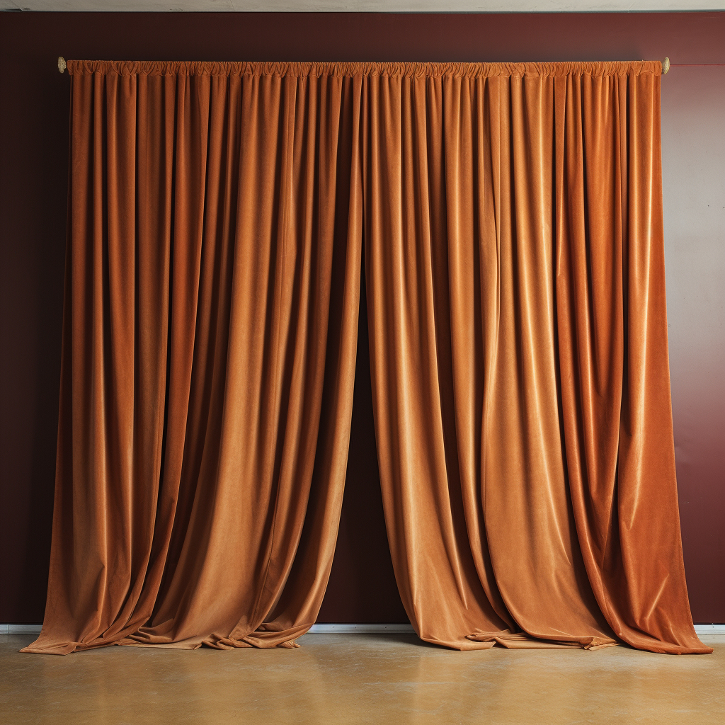 A rod pocket drape style selection for Las Vegas clients.